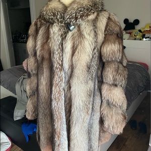 Fox fur coat